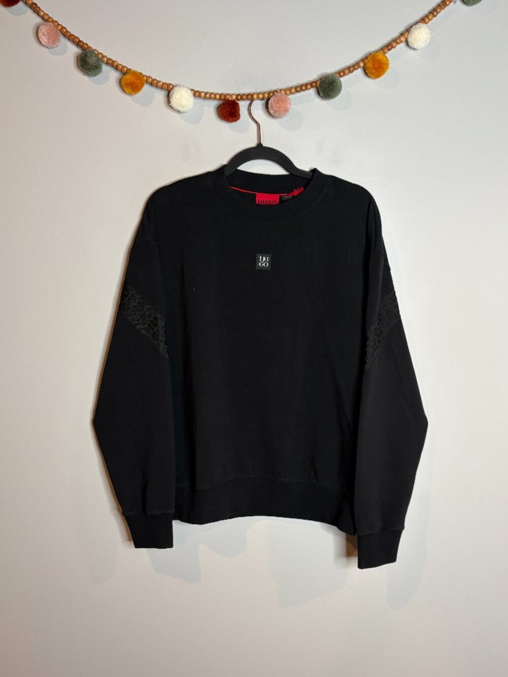 HUGO Hugo Boss black logo pullover sweatshirt